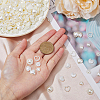 ABS Plastic Imitation Pearls Cabochons MRMJ-HY0001-16-3
