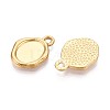 304 Stainless Steel Pendant Cabochon Settings X-STAS-T067-11G-2