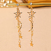 Alloy & Rhinestone Tassel Stud Earrings WGC7DA3-02-1