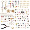 1 Bag DIY Keychain Kit DIY-GL0007-19A-1