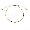 Glass Imitation Pearl & Seed Braided Bead Bracelets WO2637-10-1