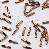 Glass Twisted Bugle Beads X-SEED-E002-9mm-881#-2