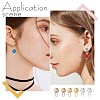   24Pcs 3 Color Brass Micro Pave Cubic Zirconia Clip-on Earrings Finding KK-PH0001-94-3