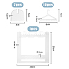 1 Set Transparent Acrylic Earring Hanging Display Stands EDIS-FH0001-07-2