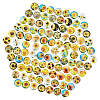 100pcs Glass Cabochons GGLA-PH0001-18-1
