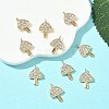SHEGRACE Brass Micro Pave Cubic Zirconia Pendants XGRQ3D809-503G-4