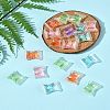 32Pcs UV Plating Rainbow Iridescent Acrylic Beads OACR-FS0002-14-10