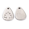 Non-Tarnish 304 Stainless Steel Pendants STAS-O145-42P-2