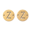 PVD Vacuum Plating 201 Stainless Steel Hollow Flat Round Links FIND-R149-03Z-G-1