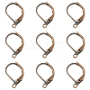 100Pcs Brass Leverback Earring Findings KK-YW0003-37R-1