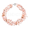 Boho Glass & Dyed Natural Shell Beaded Chips 3 Layer Necklaces for Women NJEW-H047-01D-2