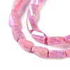 Ombre Effect Dyed Glass Beads Strands GLAA-I059-01E-3