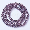 Electroplate Glass Beads Strands EGLA-A034-T10mm-A05-2