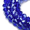Transparent Electroplate Glass Beads Strands LS-EGLA-A039-T4mm-A06-3