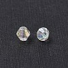 Bicone AB Color Plated Eco-Friendly Transparent Acrylic Beads TACR-A003-4mm-22-3
