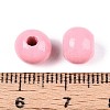 Spray Painted Round Natural Schima Wood Beads WOOD-A018-8mm-06-3