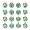 Golden Plated Alloy Enamel Charms X-ENAM-S118-05F-2