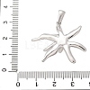 304 Stainless Steel Pendants STAS-Q349-01D-P-3