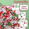 150G Christmas Themed Glass Beads GLAA-YWC0004-05-3