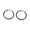 304 Stainless Steel Huggie Hoop Earrings EJEW-F111A-25mm-B-1