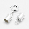 925 Sterling Silver Spring Ring Clasps STER-G019-08S-3