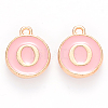 Golden Plated Alloy Enamel Charms LS-ENAM-S118-07O-1