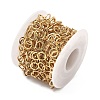 304 Stainless Steel Ring Link Chains CHS-G044-05G-05-3