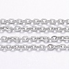 Tarnish Resistant 304 Stainless Steel Cable Chains CHS-H017-01P-20M-1