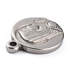 Non-Tarnish 304 Stainless Steel Pendants STAS-O143-04P-3