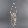 Cotton Cord Macrame Woven Wall Hanging HJEW-C010-09-2