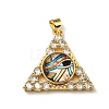 Real 18K Gold Plated Brass Pendants KK-L209-007G-08-1