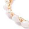 Natural White Moonstone Braided Beaded Bracelet BJEW-JB07997-01-4