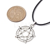 Witch Pentagram Alloy Pendants Necklaces NJEW-JN04543-5