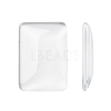 Transparent Rectangle Glass Cabochons X-GGLA-R025-33x23-1