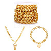 9.84 Feet Brass Faceted Curb Chains CHC-TA0001-31-3
