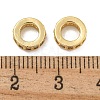 Rack Plating Brass Micro Pave Clear Cubic Zirconia Beads KK-U030-32G-08-2