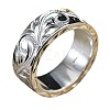 Sculptured Vine Pattern Brass Finger Rings for Women FS-WGD177A-04-6