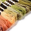 12 Skeins 12 Colors 6-Ply Polyester Embroidery Floss OCOR-M009-01B-15-2