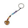 7 Chakra Gemstone Beads Keychain KEYC-F036-02A-1