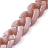 Handmade Acrylic Curb Chains AJEW-JB00679-02-3