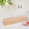 Wood Brooch Storage Holder ODIS-WH0038-129-3