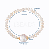 Natural Pearl Stretch Bracelets BJEW-JB04736-7