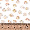 Baking Paint Transparent Glass Beads DGLA-T004-07H-4