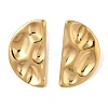 304 Stainless Steel Half Round Stud Earrings for Women EJEW-S001-11-1