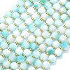Natural Dyed White Jade Beads Strands G-K389-E16-01-1