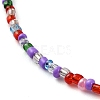 Glass Beaded Necklace NJEW-Z029-05U-2