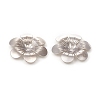6-Petal Brass Bead Caps KK-I669-06P-2