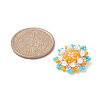 Seed Beads Beaded Charms PALLOY-MZ00119-03-2