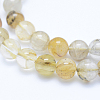 Natural Dendritic Quartz Beads Strands G-J373-01-8mm-3