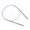 Steel Wire Stainless Steel Circular Knitting Needles and Random Color Plastic Tapestry Needles TOOL-R042-800x2.5mm-3